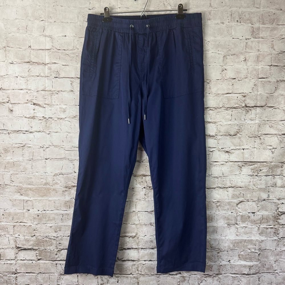 Universal Standard Women's XS Maritime Blue Pants Drawstring Pull On Lyocell